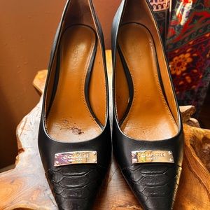 COACH Black Leather Pumps 8.5